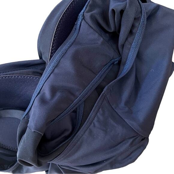 NWOT Women’s Sea Level Eco Essentials Cross Front One Piece Navy Swimsuit - Sz 8 - Picture 7 of 8